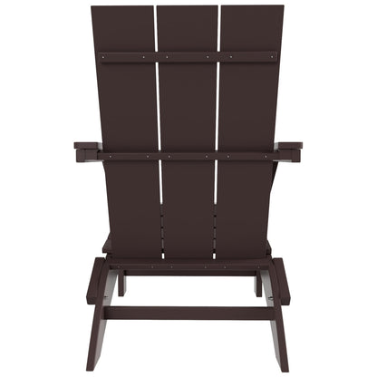 Chaise Adirondack pliante Polytrends Shoreside moderne et écologique, idéale pour les commerces et les résidences, toutes saisons