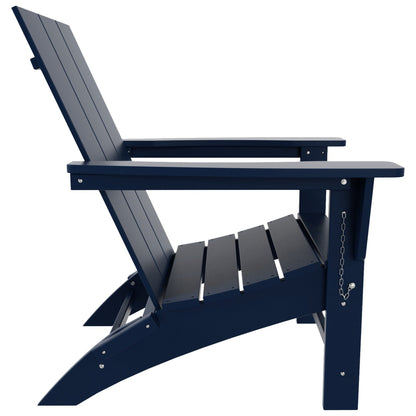 Chaise Adirondack pliante Polytrends Shoreside moderne et écologique, idéale pour les commerces et les résidences, toutes saisons