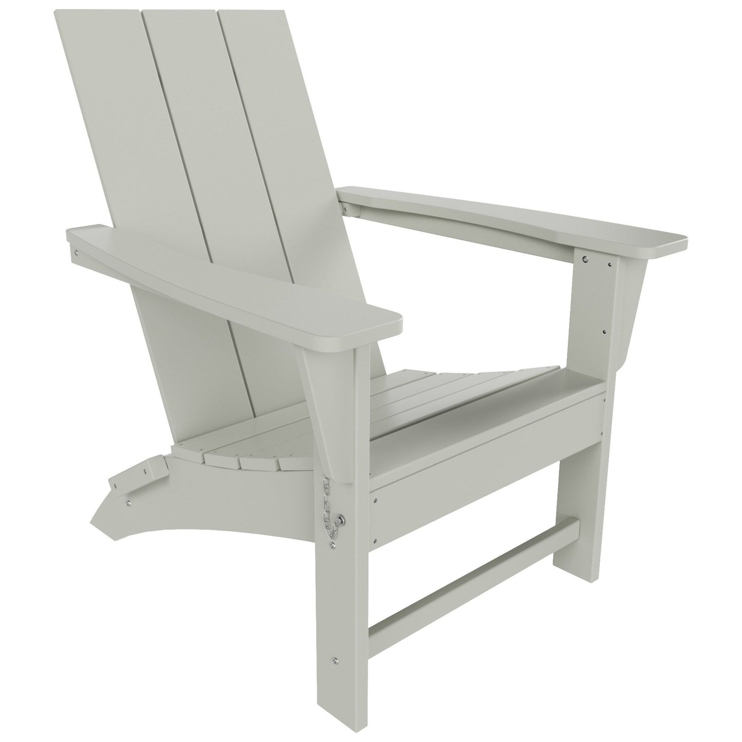 Chaise Adirondack pliante Polytrends Shoreside moderne et écologique, idéale pour les commerces et les résidences, toutes saisons