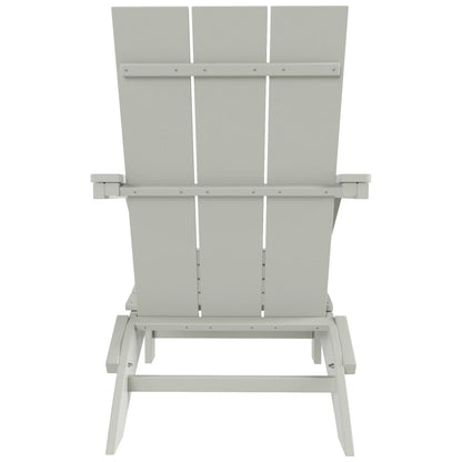 Chaise Adirondack pliante Polytrends Shoreside moderne et écologique, idéale pour les commerces et les résidences, toutes saisons