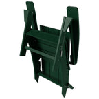 Polytrends Shoreside Modern Eco-Friendly All Weather Commercial-Residential Folding Adirondack Chair