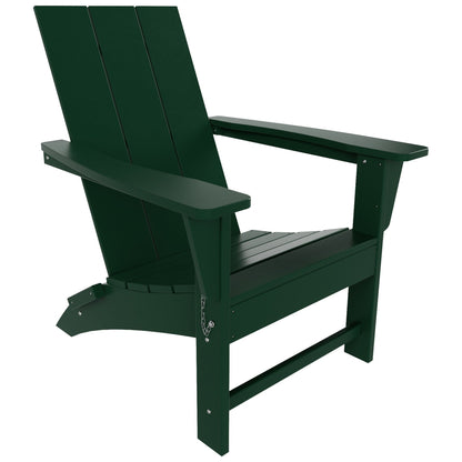 Chaise Adirondack pliante Polytrends Shoreside moderne et écologique, idéale pour les commerces et les résidences, toutes saisons