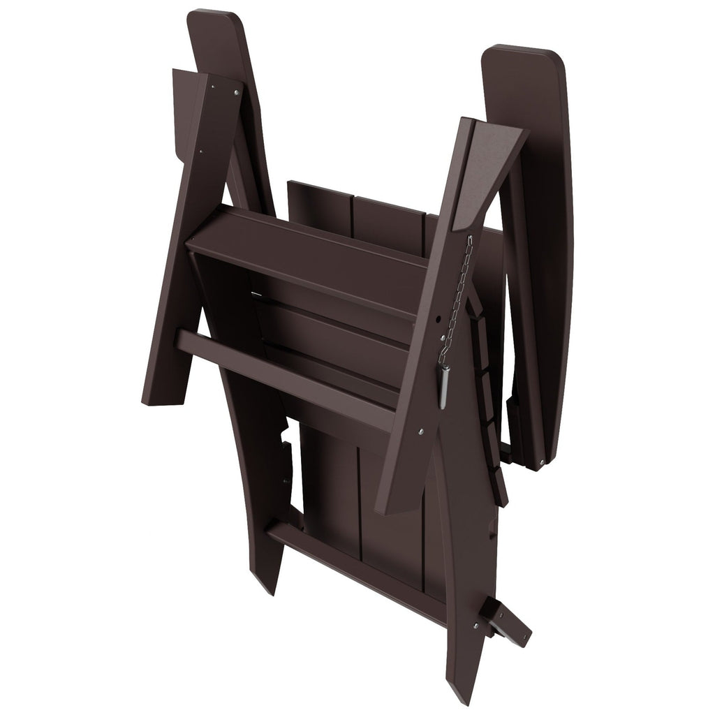 Polytrends Shoreside Modern Eco-Friendly All Weather Commercial-Residential Folding Adirondack Chair