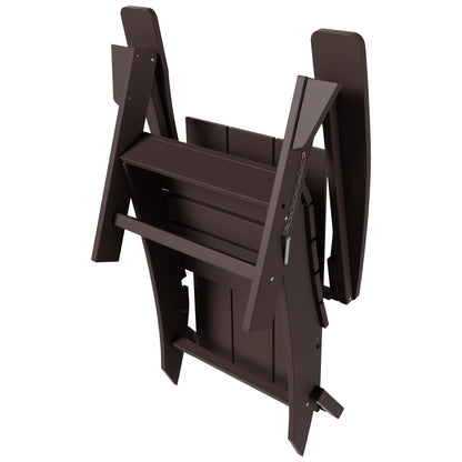 Chaise Adirondack pliante Polytrends Shoreside moderne et écologique, idéale pour les commerces et les résidences, toutes saisons