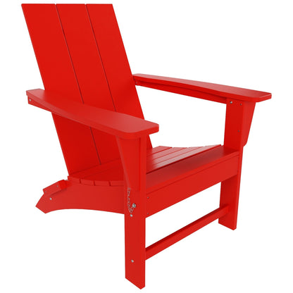 Chaise Adirondack pliante Polytrends Shoreside moderne et écologique, idéale pour les commerces et les résidences, toutes saisons