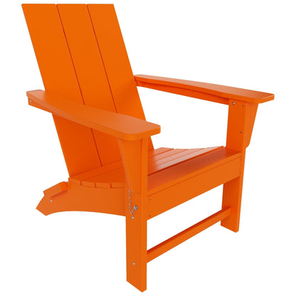 Chaise Adirondack pliante Polytrends Shoreside moderne et écologique, idéale pour les commerces et les résidences, toutes saisons