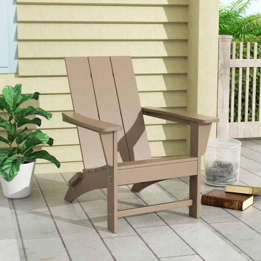 Chaise Adirondack pliante Polytrends Shoreside moderne et écologique, idéale pour les commerces et les résidences, toutes saisons