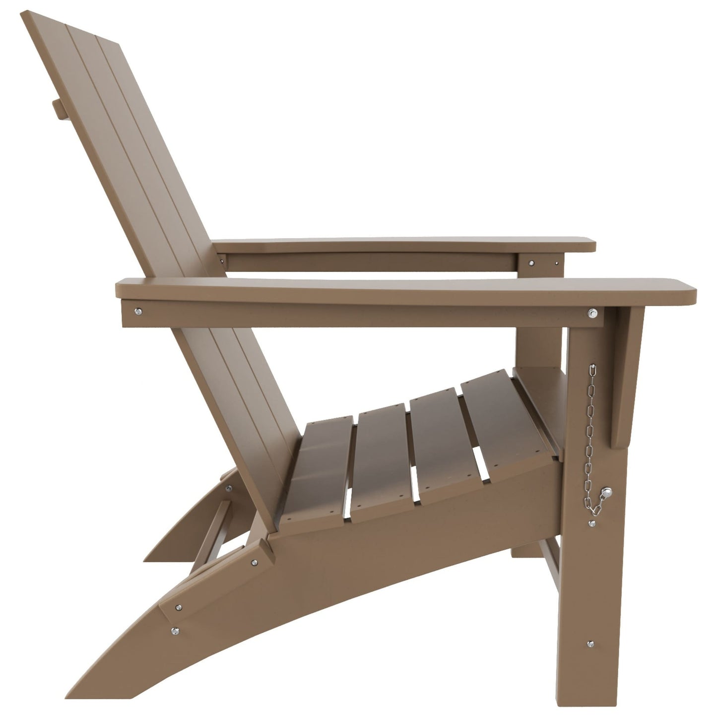 Chaise Adirondack pliante Polytrends Shoreside moderne et écologique, idéale pour les commerces et les résidences, toutes saisons