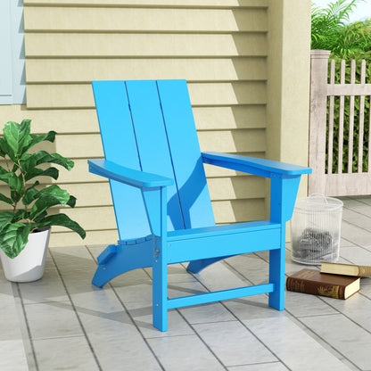Chaise Adirondack pliante Polytrends Shoreside moderne et écologique, idéale pour les commerces et les résidences, toutes saisons