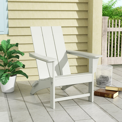Chaise Adirondack pliante Polytrends Shoreside moderne et écologique, idéale pour les commerces et les résidences, toutes saisons