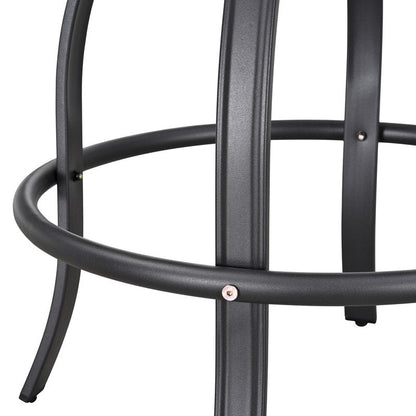 Chaise de bar pivotante à dossier haut en métal pour patio Festival (lot de 2)
