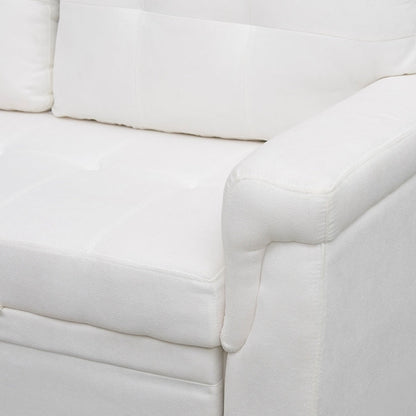 Canapé sectionnel réversible avec lit gigogne, méridienne avec rangement dissimulé, pieds durables,