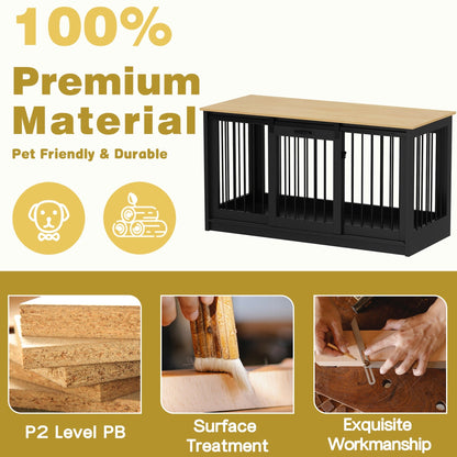 Cage pour chien élégante et robuste avec renfort en tube de fer