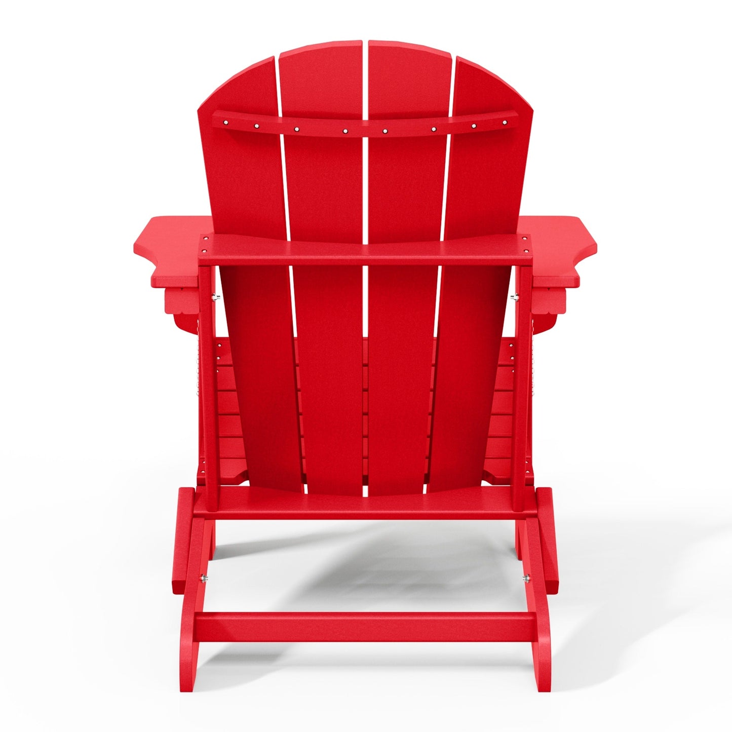 Chaise pliante Adirondack Polytrends Laguna résistante à la décoloration et aux intempéries pour patio extérieur