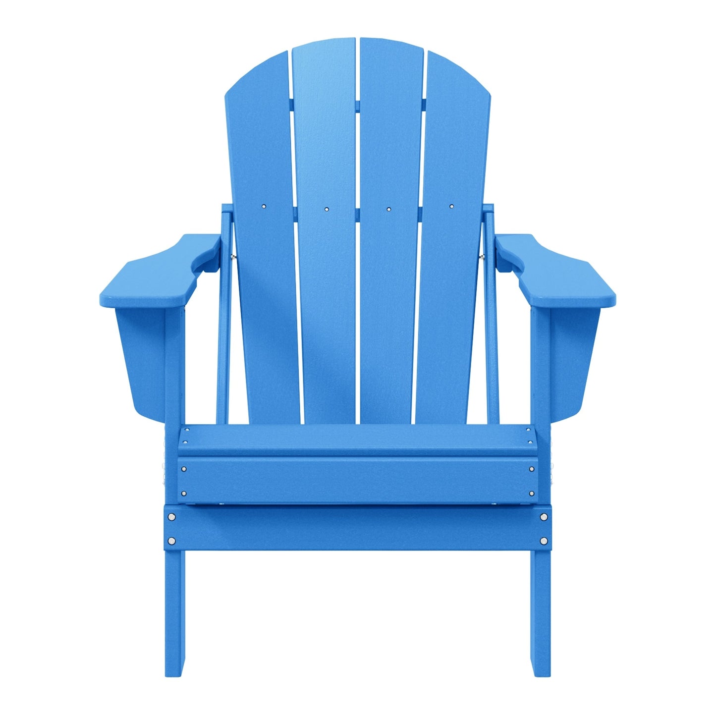 Chaise pliante Adirondack Polytrends Laguna résistante à la décoloration et aux intempéries pour patio extérieur