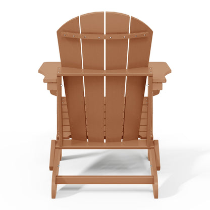 Chaise pliante Adirondack Polytrends Laguna résistante à la décoloration et aux intempéries pour patio extérieur