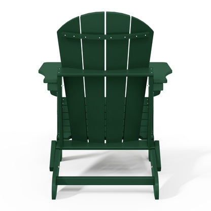 Chaise pliante Adirondack Polytrends Laguna résistante à la décoloration et aux intempéries pour patio extérieur