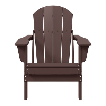 Chaise pliante Adirondack Polytrends Laguna résistante à la décoloration et aux intempéries pour patio extérieur