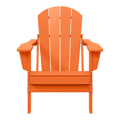Chaise pliante Adirondack Polytrends Laguna résistante à la décoloration et aux intempéries pour patio extérieur