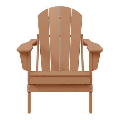 Chaise pliante Adirondack Polytrends Laguna résistante à la décoloration et aux intempéries pour patio extérieur