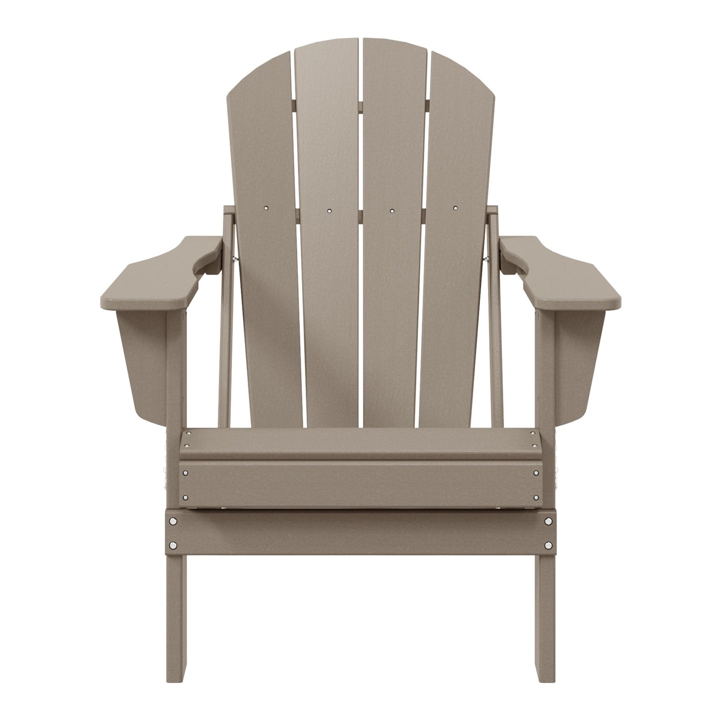 Chaise pliante Adirondack Polytrends Laguna résistante à la décoloration et aux intempéries pour patio extérieur