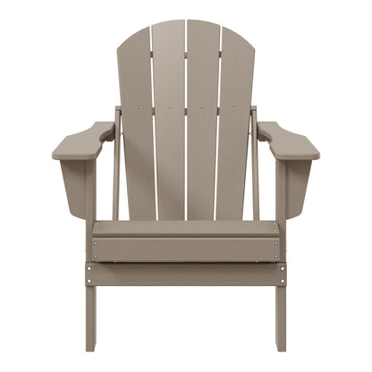 Chaise pliante Adirondack Polytrends Laguna résistante à la décoloration et aux intempéries pour patio extérieur