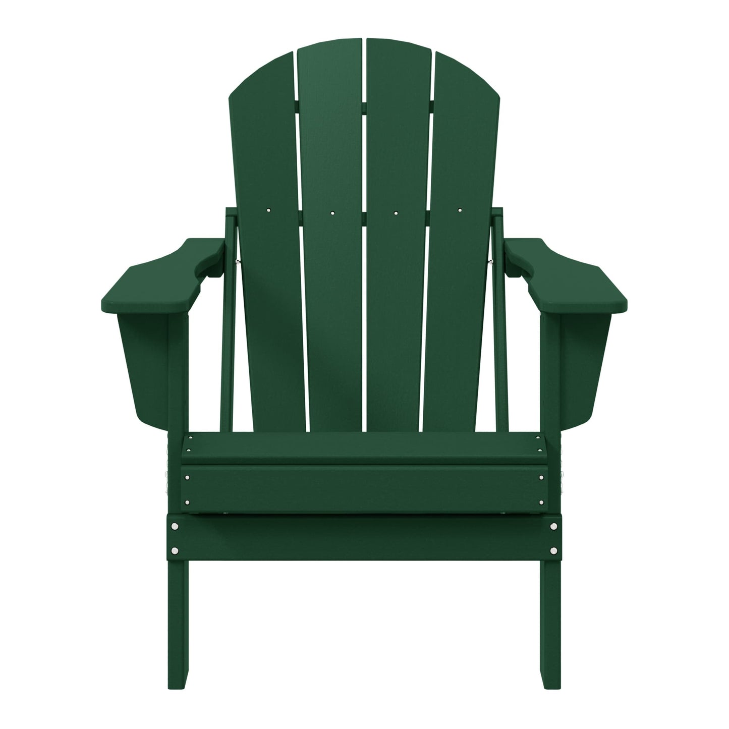 Chaise pliante Adirondack Polytrends Laguna résistante à la décoloration et aux intempéries pour patio extérieur