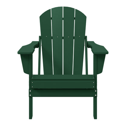 Chaise pliante Adirondack Polytrends Laguna résistante à la décoloration et aux intempéries pour patio extérieur