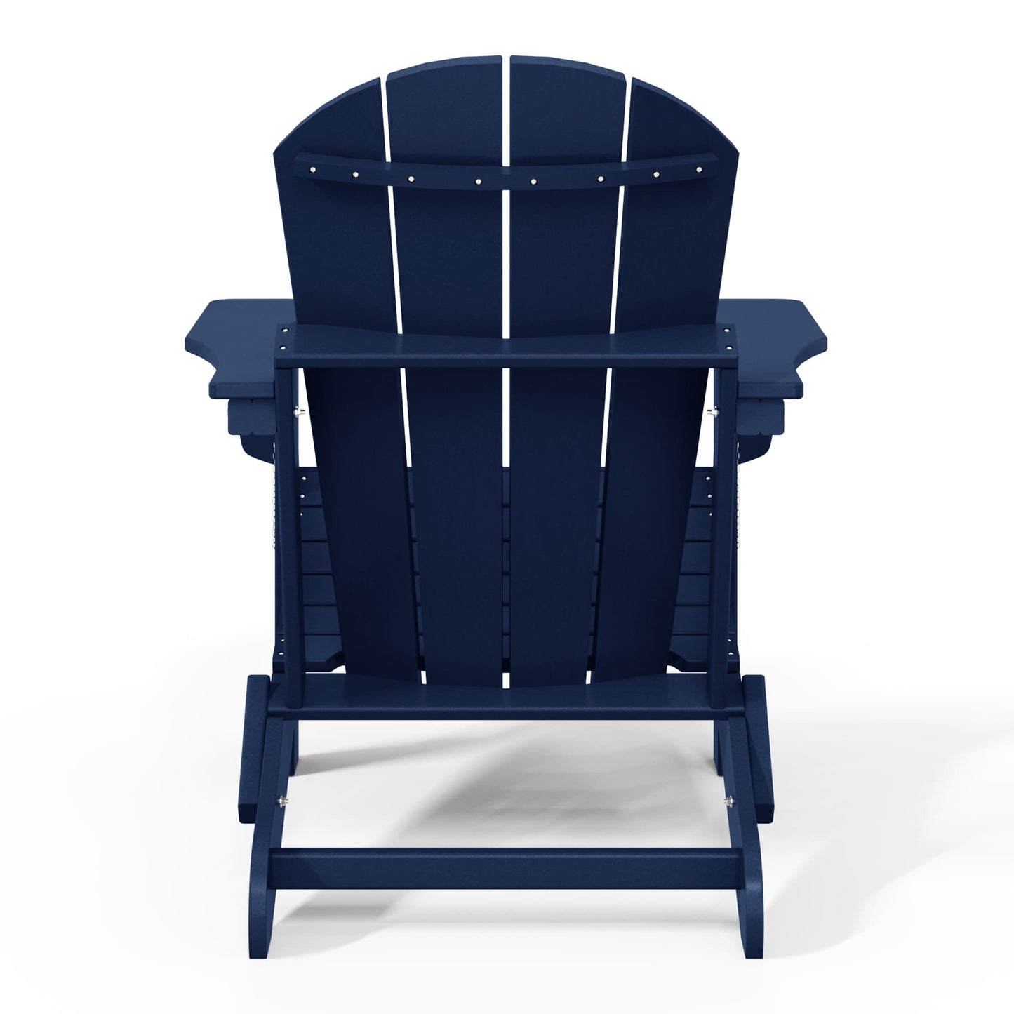 Chaise pliante Adirondack Polytrends Laguna résistante à la décoloration et aux intempéries pour patio extérieur