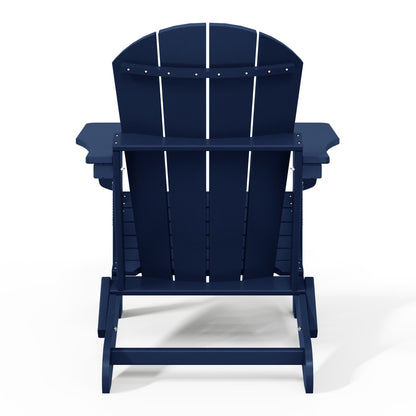 Chaise pliante Adirondack Polytrends Laguna résistante à la décoloration et aux intempéries pour patio extérieur