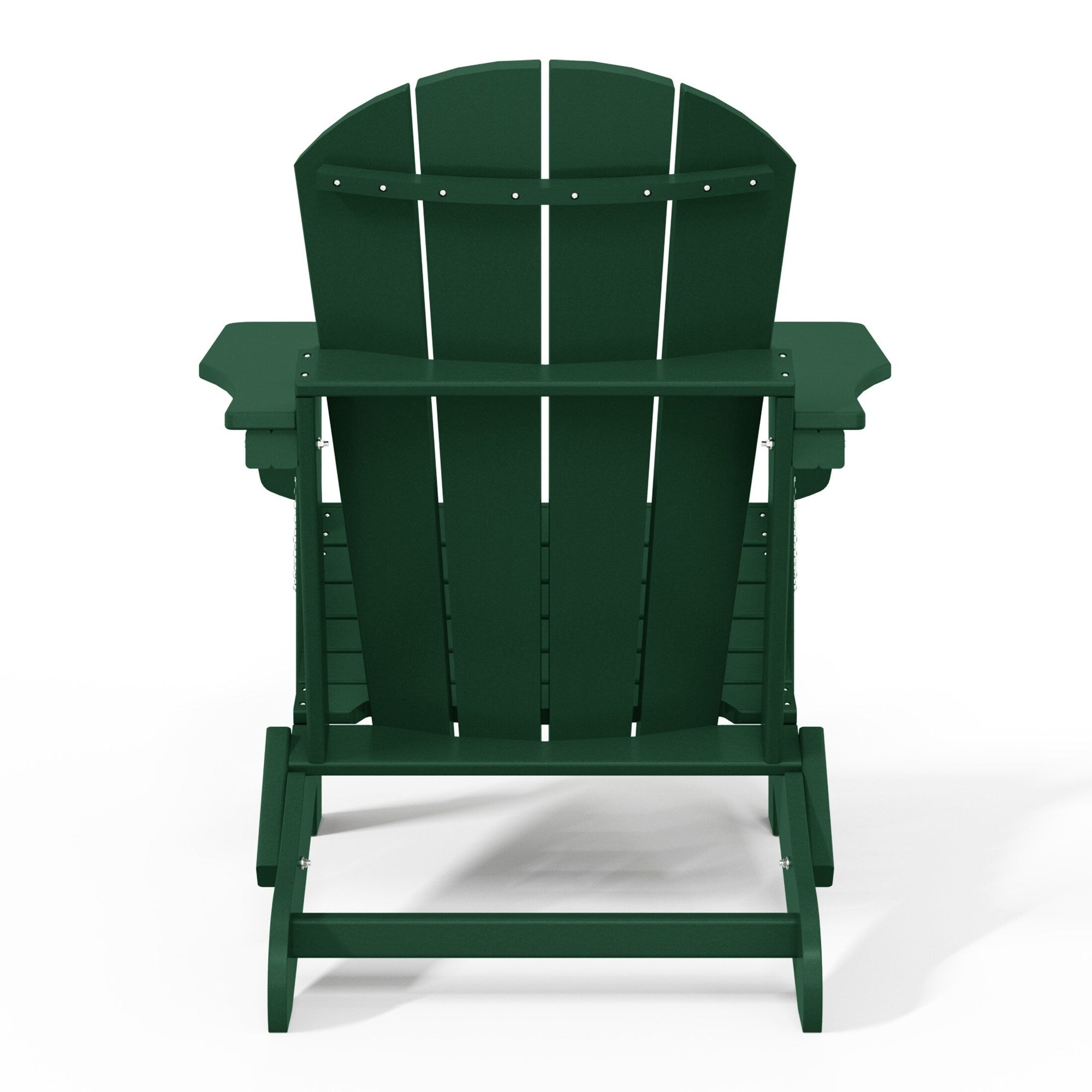 Polytrends Laguna Weather Resistant Outdoor Patio Folding Adirondack Chairs (Set of 2)
