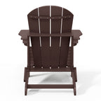 Polytrends Laguna Weather Resistant Outdoor Patio Folding Adirondack Chairs (Set of 2)