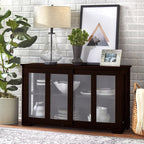 Porch & Den Jefferson Sliding Glass Door Stackable China Cabinet