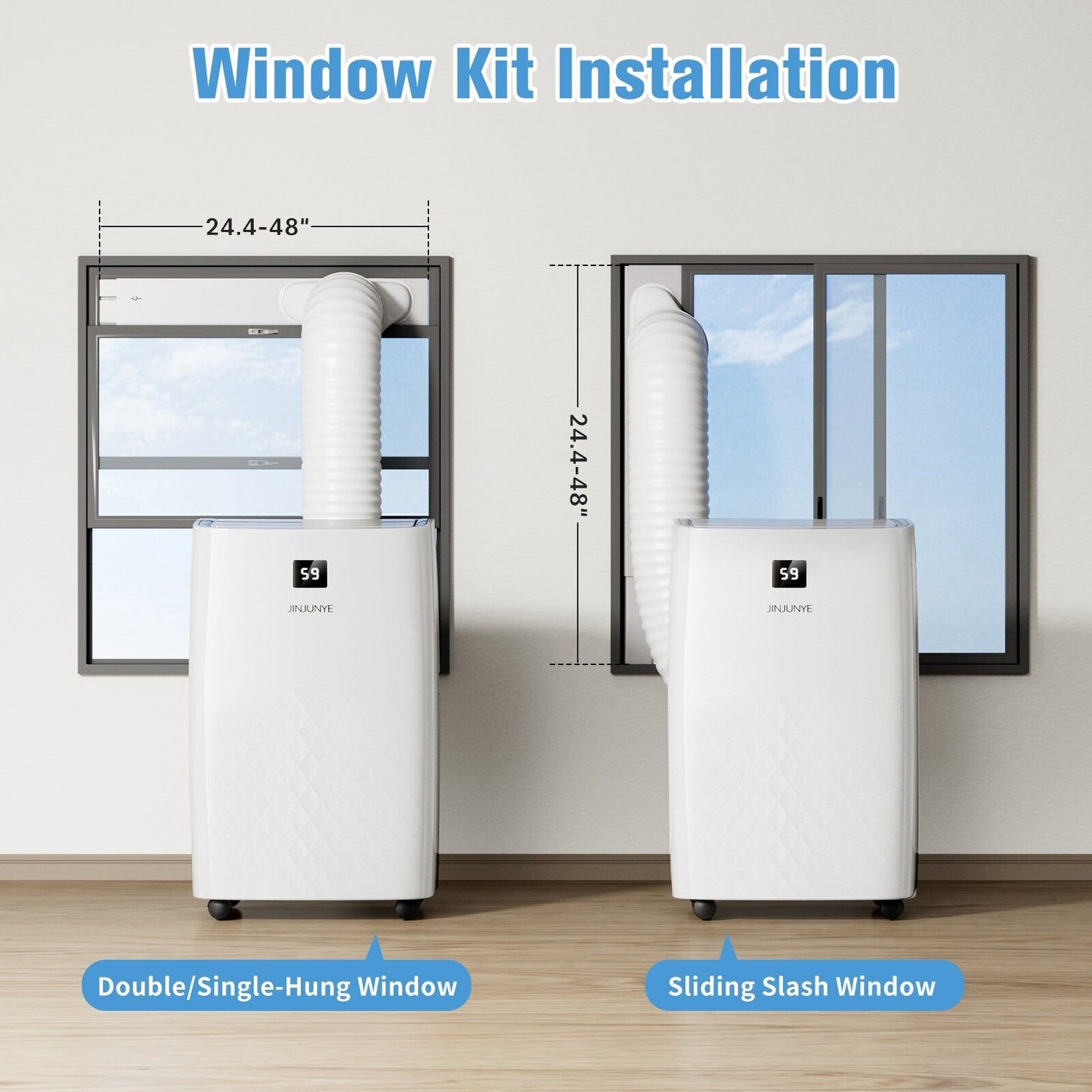 Climatiseur portatif avec chauffage – 12 000 BTU de refroidissement et 10 000 BTU de chauffage pour pièces jusqu'à 700 pi²