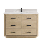 Porto Bath Vanity with White Quartz Stone Top without Mirror