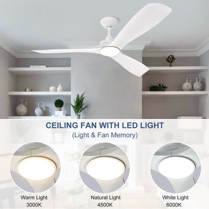 Ventilateur de plafond à distance avec lumières encastrées