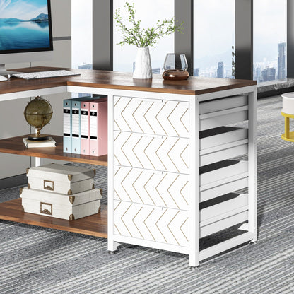Bureau d'ordinateur réversible en forme de L, table d'écriture robuste, poste de travail