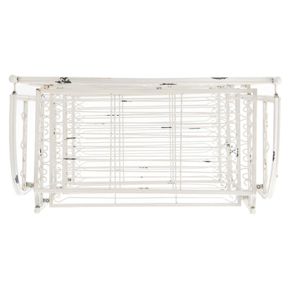 Étagère de boulangerie d'extérieur à 4 niveaux en fer forgé victorien SAFAVIEH Bryn - 25 po L x 15 po P x 63 po H - 25L x 15P x 63H