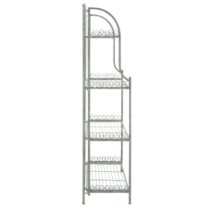 Étagère de boulangerie d'extérieur à 4 niveaux en fer forgé victorien SAFAVIEH Bryn - 25 po L x 15 po P x 63 po H - 25L x 15P x 63H