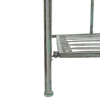 Étagère de boulangerie d'extérieur à 4 niveaux en fer forgé victorien SAFAVIEH Bryn - 25 po L x 15 po P x 63 po H - 25L x 15P x 63H