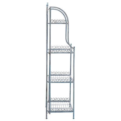 Étagère de boulangerie d'extérieur à 4 niveaux en fer forgé victorien SAFAVIEH Bryn - 25 po L x 15 po P x 63 po H - 25L x 15P x 63H