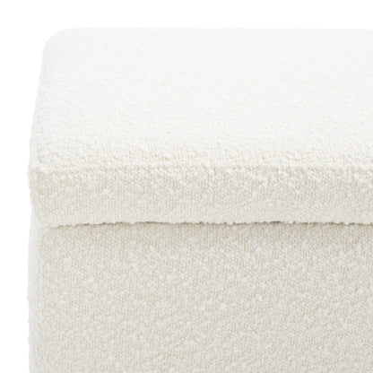 Banc de rangement SAFAVIEH Couture Sunneva Boucle - 61 po L x 20 po P x 19 po H - 61L x 20P x 19H