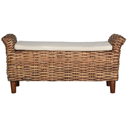 Banc SAFAVIEH Danna Brown - 43,9 x 14,8 x 21,1 - 44 L x 15 P x 21 H