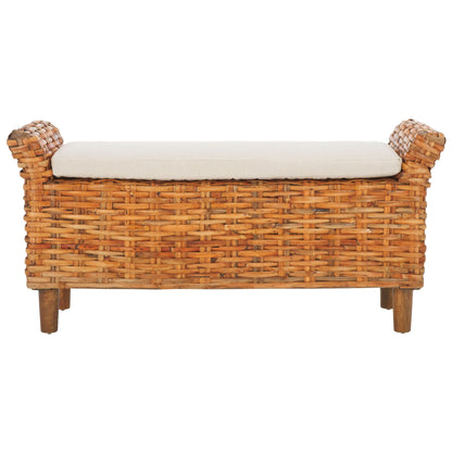 Banc SAFAVIEH Danna Brown - 43,9 x 14,8 x 21,1 - 44 L x 15 P x 21 H