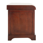 SAFAVIEH Euphemia Brown Woven Storage Basket Bench - 33.5 x 16.1 x 19.9 - 34Wx16Dx20H