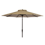 SAFAVIEH Hadire Inside Out Striped 9 Ft Crank Outdoor Umbrella