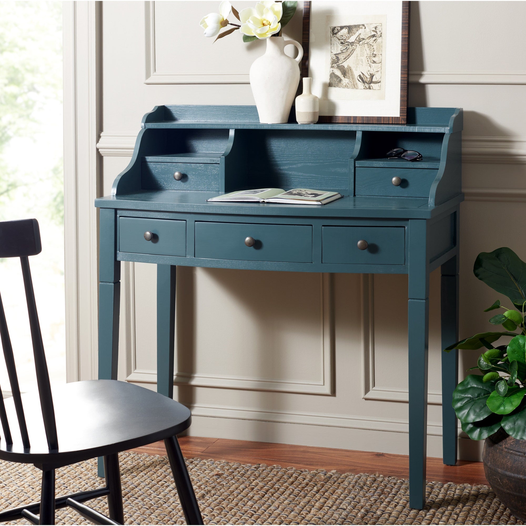 SAFAVIEH Leana 5-Drawer Work Office Writing Desk