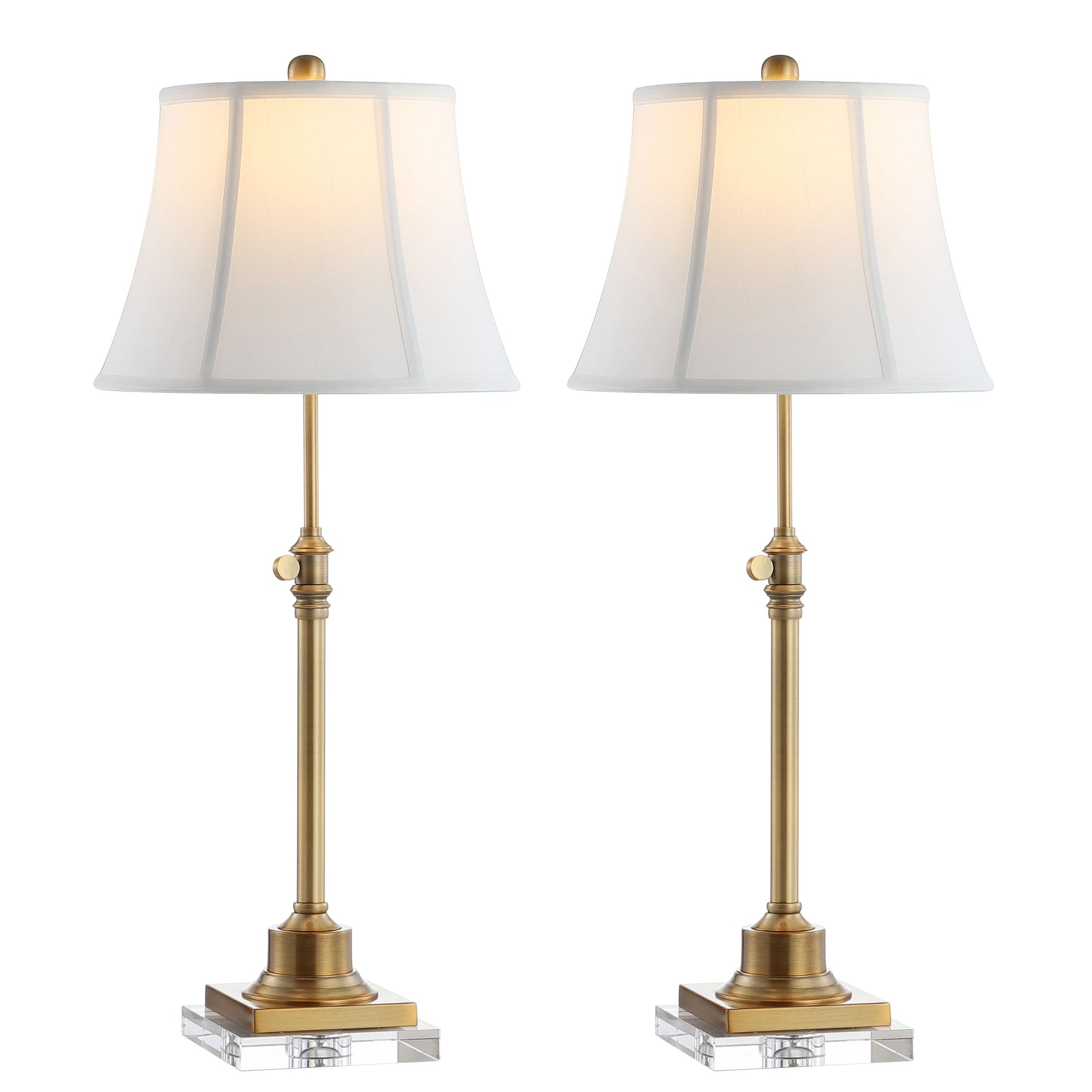 SAFAVIEH Lighting Amande 27-31-inch Adjustable Height Table Lamp Set of 2 - 13Wx13Dx31H