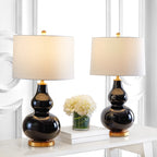 SAFAVIEH Lighting Diede Gourd Table Lamp (Set of 2) - 15x15x28.5 - 15Wx15Dx29H