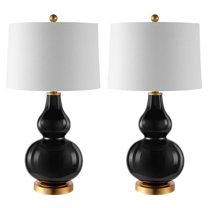 Lampe de table SAFAVIEH Lighting Diede Gourd (lot de 2) - 15 x 15 x 28,5 cm - 15 L x 15 P x 29 H